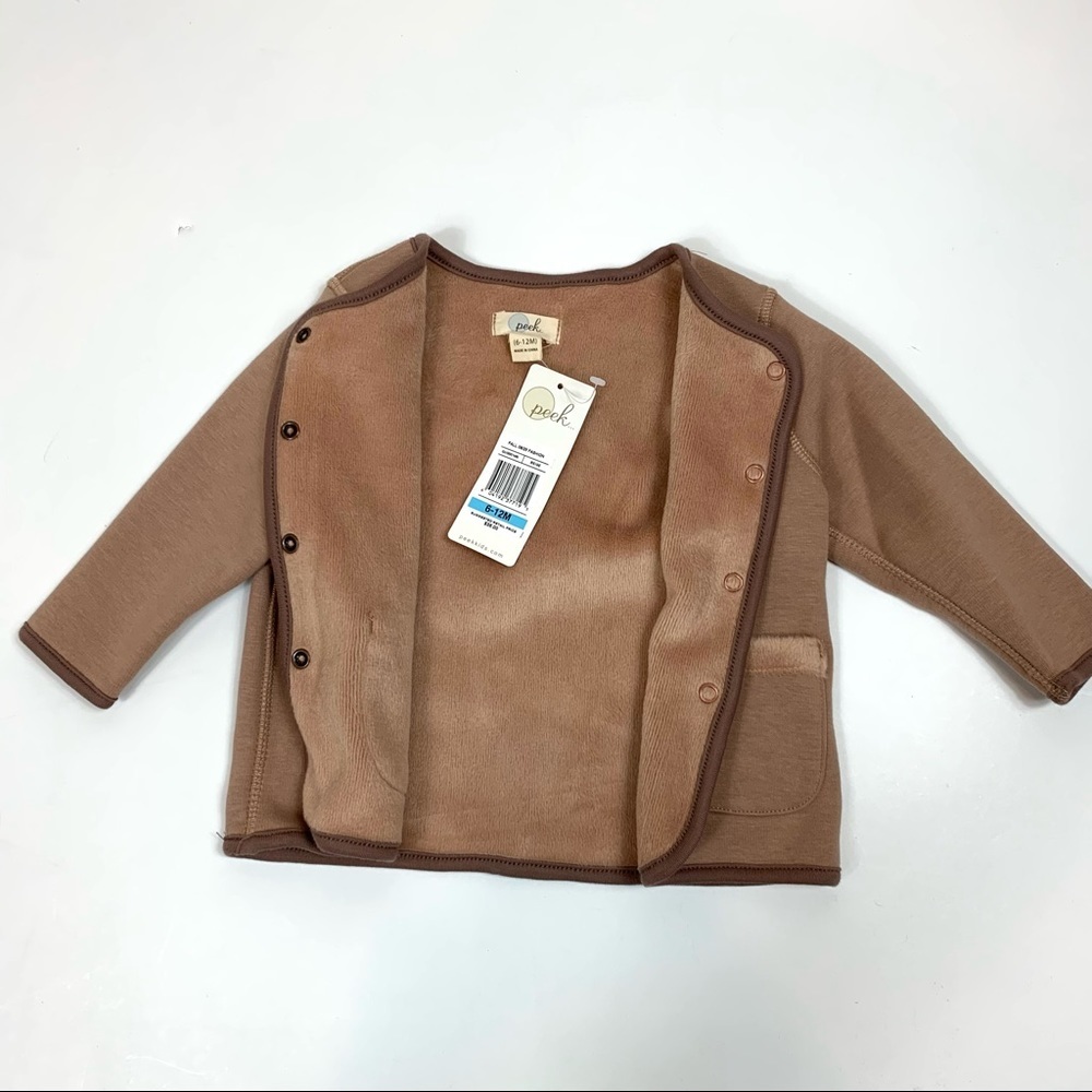 NWT Peek Bundle 6-12 months Jacket and Two Long Sleeve Tops - Picture 3 of 16